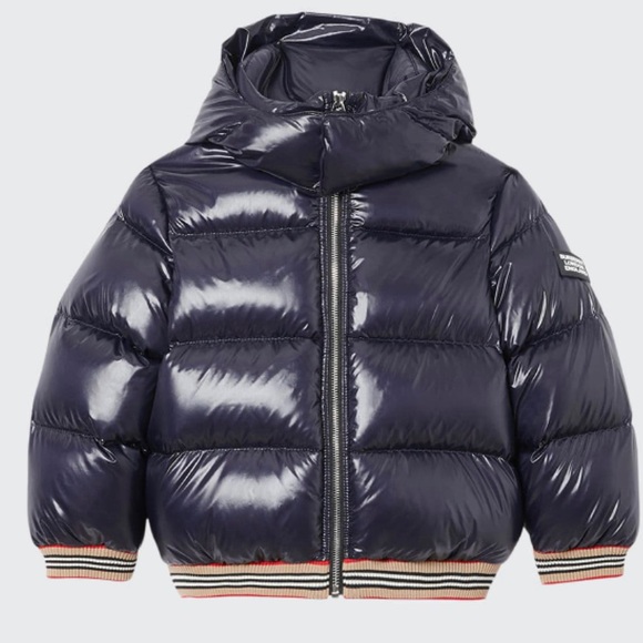 Josiah Short Burberry Puffer Bomber - Picture 1 of 8